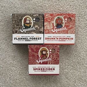 Dr. Squatch Bricc Soap Bundle (Drunk’n Pumpkin, Flannel Forest, Spiked Cider)